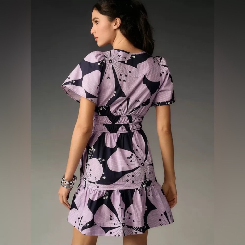 by Anthropologie Somerset Mini Dress in Lilac Floral print - Picture 2 of 10